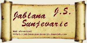 Jablana Šunjevarić vizit kartica
